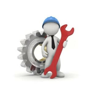 Esperto in disinfestazione da blatte che esegue manutenzione di routine