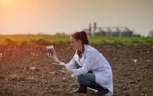 foto di un agronomo