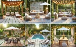 come arredare giardino pavimentato?