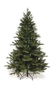 Questa foto ritrae un maestoso albero di larice con delle fantastiche decorazioni natalizie tra pigne, abeti e pini, questa conifera è la base ideale per festeggiare un Natale davvero indimenticabile